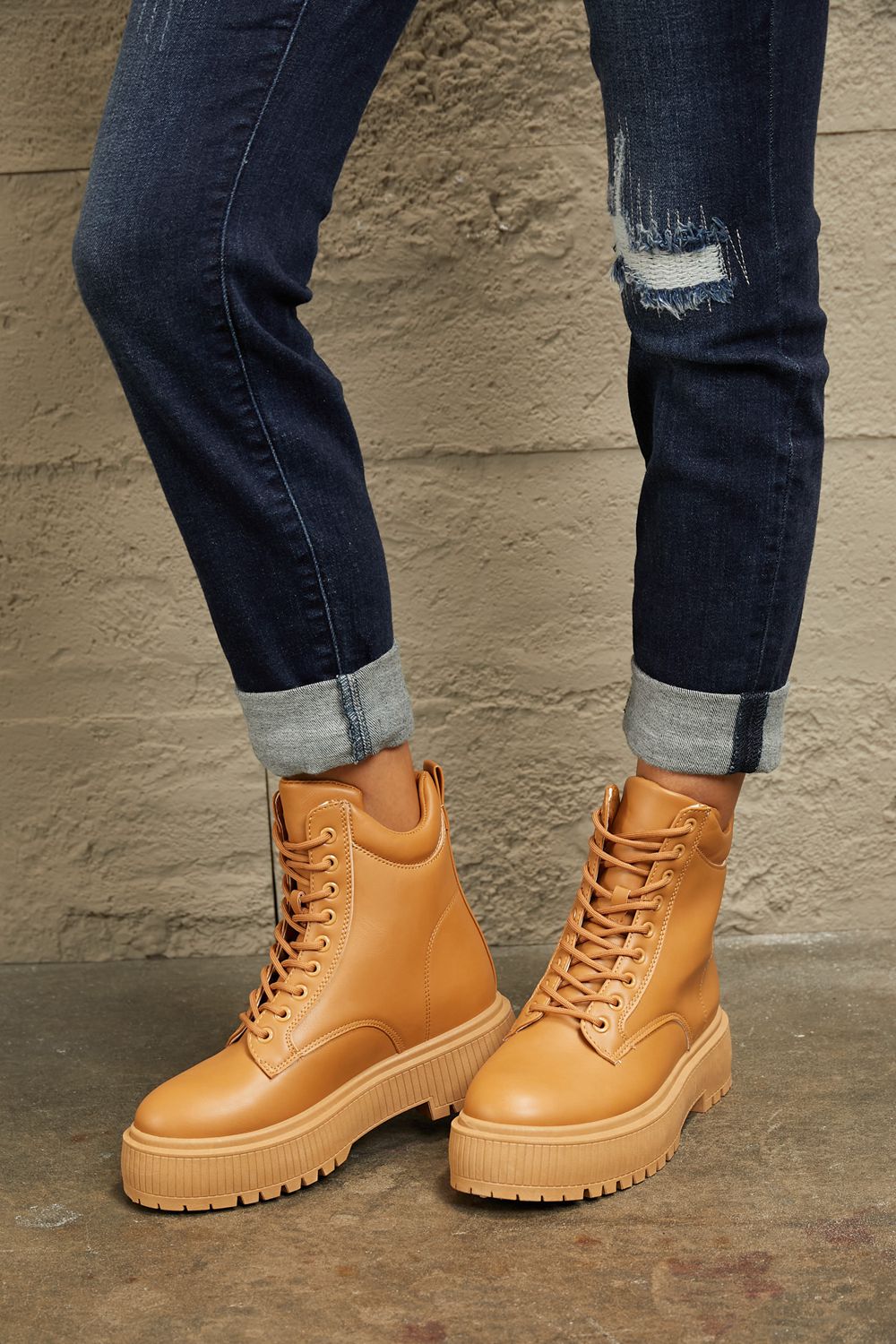 She’s Amazing Platform Combat Boots - Body By J'ne