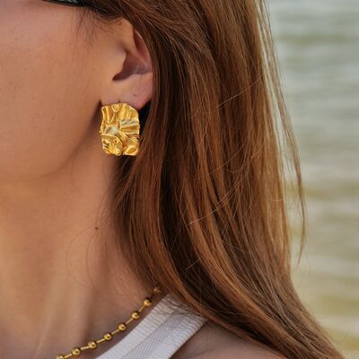 Geometric Stainless Steel Gold-Plated Earrings - Body By J'ne