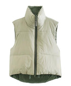 Zip Up Drawstring Reversible Vest - Body By J'ne