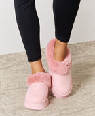 Furry Chunky Platform Ankle Boots - Body By J'ne