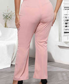 Plus Size Seamed Detail Plain Pants - Body By J'ne