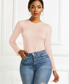 Round Neck Long Sleeve Bodysuit - Body By J'ne