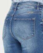 Distressed Raw Hem High Waist Jeans - Body By J'ne