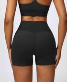 Wide Waistband Slim Fit Sports Shorts - Body By J'ne