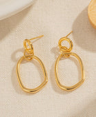 18K Gold-Plated Dangle Earrings - Body By J'ne