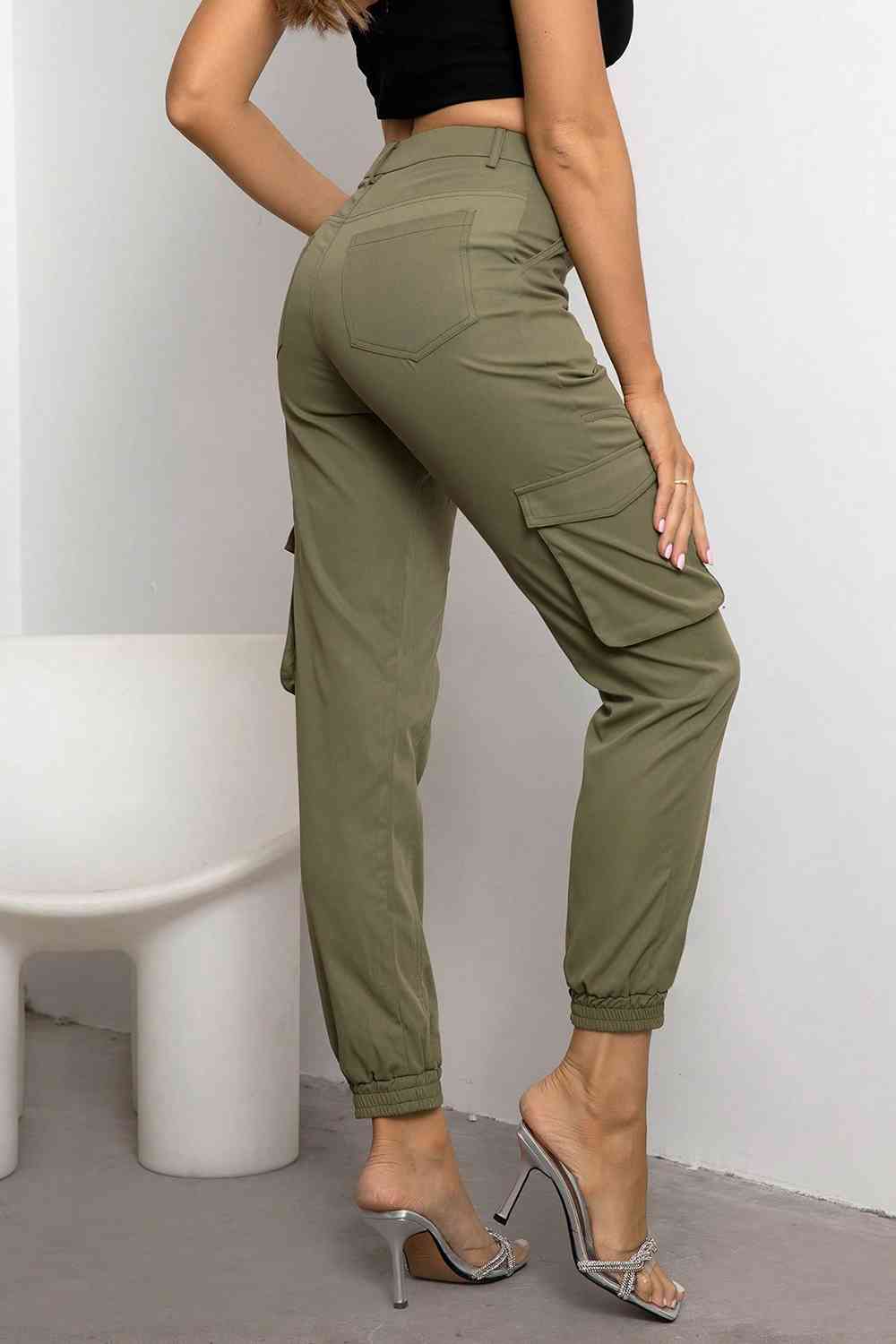High Waist Cargo Pants - Body By J'ne