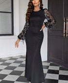 Sequin Round Neck Maxi Dress - Body By J'ne