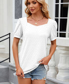 Eyelet Short Sleeve T-Shirt - Body By J'ne