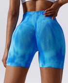 Tie-Dye Wide Waistband Active Shorts - Body By J'ne