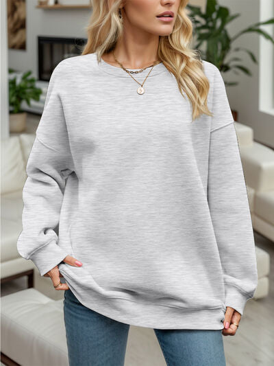 Round Neck Long Sleeve Sweatshirt - Body By J'ne
