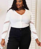 V-Neck Dropped Shoulder Blouse - Body By J'ne