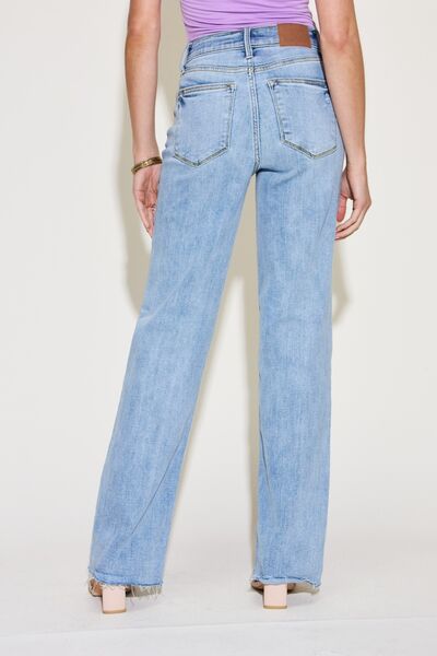 Judy Blue Full Size V Front Waistband Straight Jeans - Body By J'ne