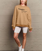 Full Size PUMPKIN SEASON Graphic Sweatshirt - Body By J'ne