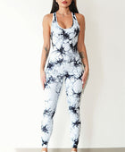 Printed Crisscross Wide Strap Jumpsuit - Body By J'ne