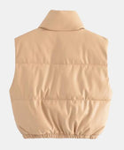 Zip-Up Drawstring Puffer Vest - Body By J'ne