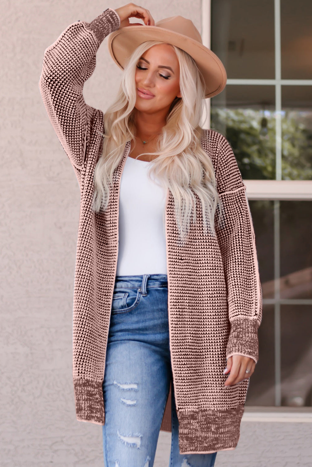 Heathered Open Front Longline Cardigan - Body By J'ne