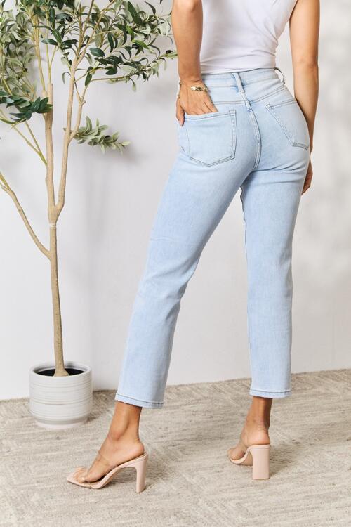 Utopia Full Size High Waist Straight Jeans - Body By J'ne