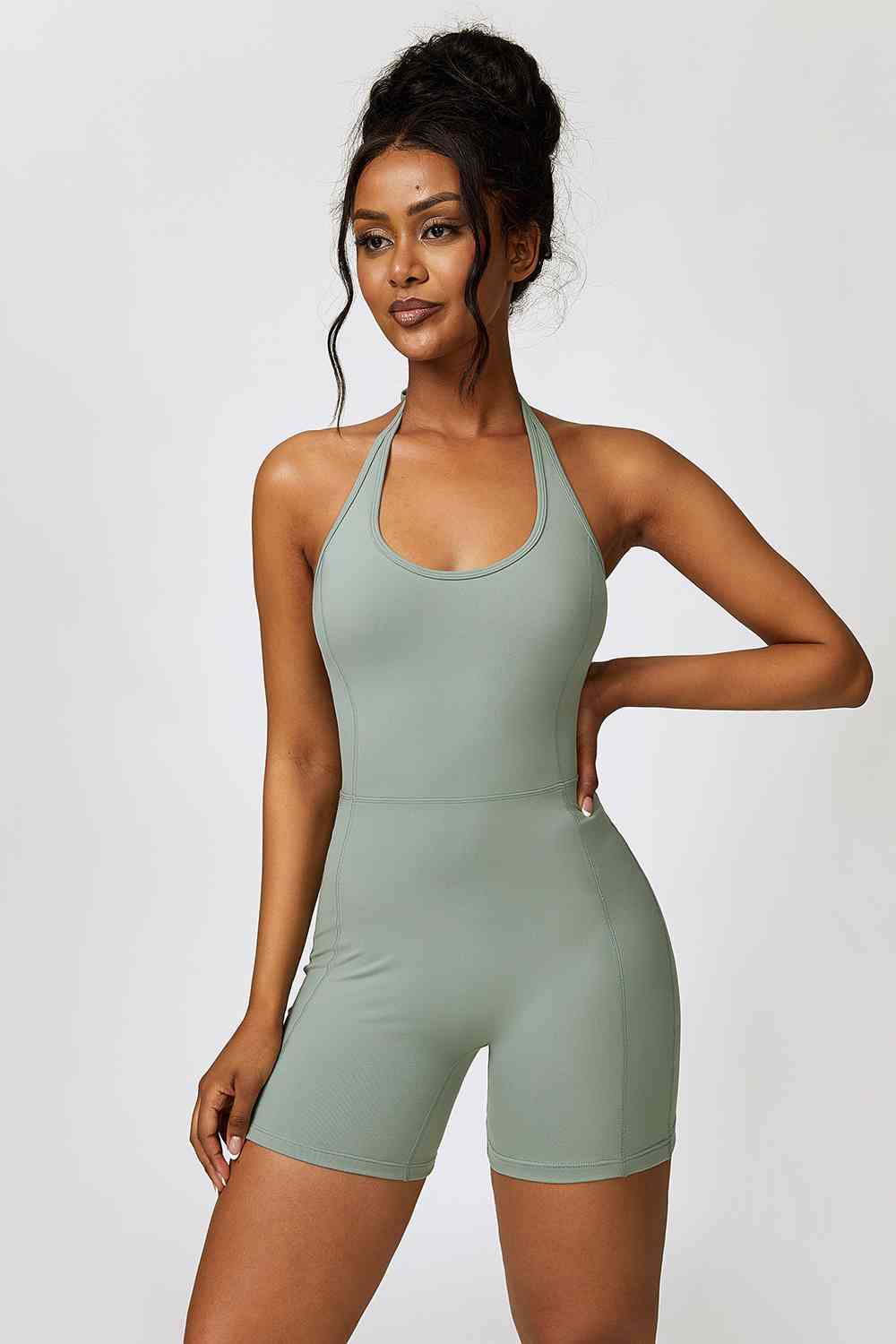 Halter Neck Sports Romper - Body By J'ne