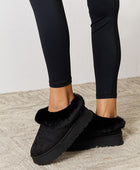 Furry Chunky Platform Ankle Boots - Body By J'ne