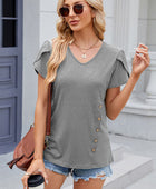 V-Neck Short Sleeve T-Shirt - Body By J'ne