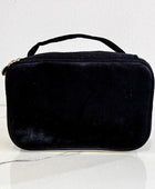 Sylvie Black Fabric Cosmetic Bag - Body By J'ne