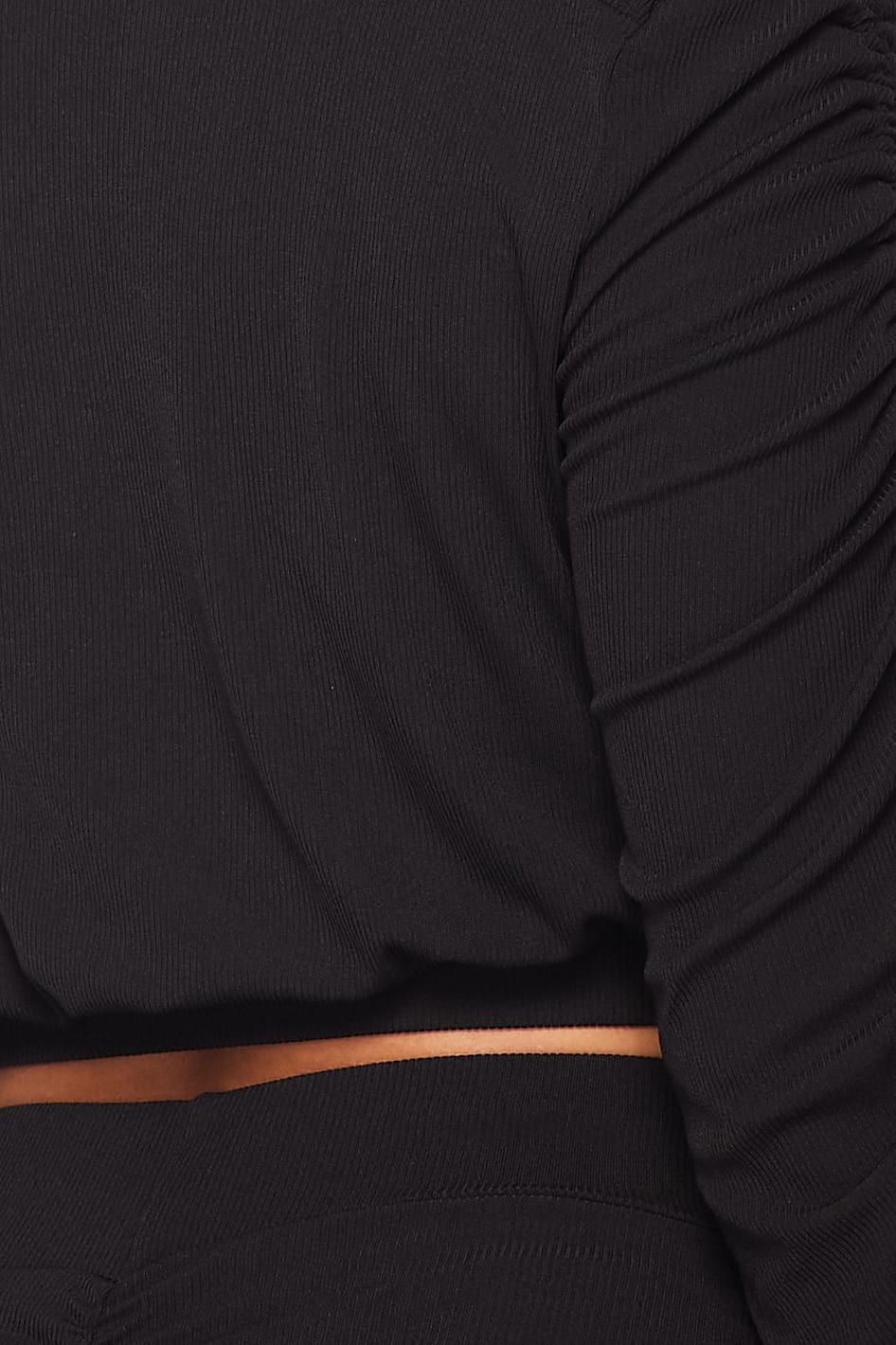 Ruched Long Sleeve And Skirt Set - Body By J'ne