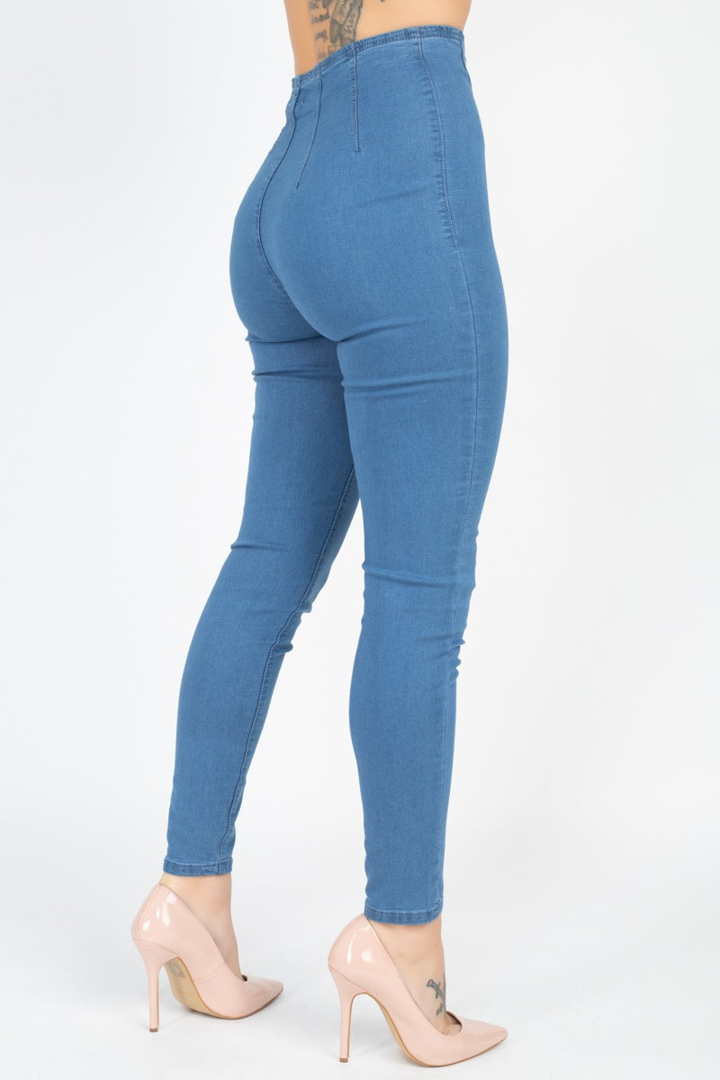 High Waist Denim Jeans - Body By J'ne