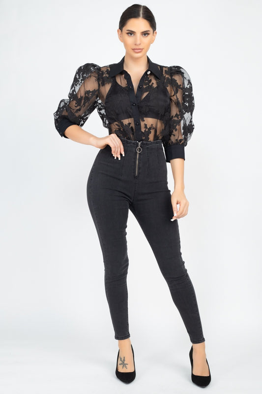 High Waist Denim Jeans - Body By J'ne