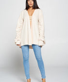 Cute Fuzzy Open Front Cardigan - Body By J'ne