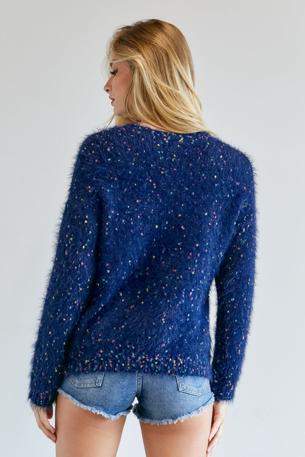 Cute Multi Color Polak Dot Sweater - Body By J'ne