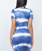 Stripe Tie-dye Printed Midi Dress - Body By J'ne