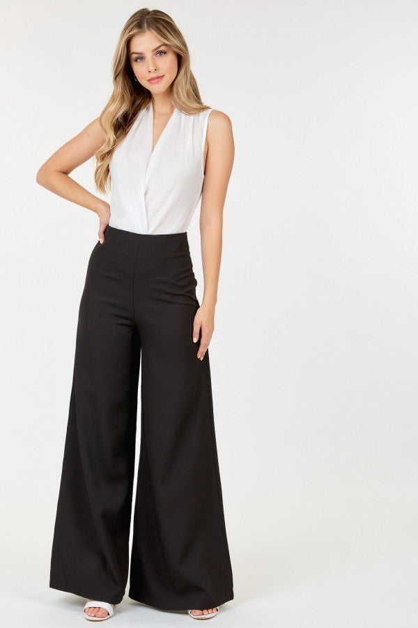 High Waist Wide Leg Flare Pants - Body By J'ne