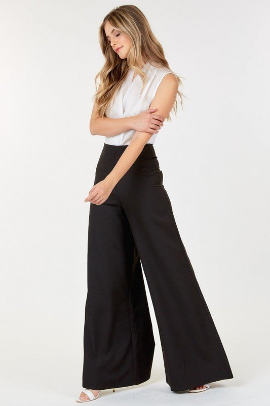 High Waist Wide Leg Flare Pants - Body By J'ne