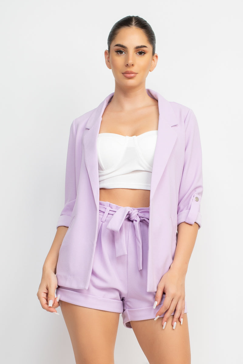 Roll-up Quarter Sleeve Jacket - Body By J'ne