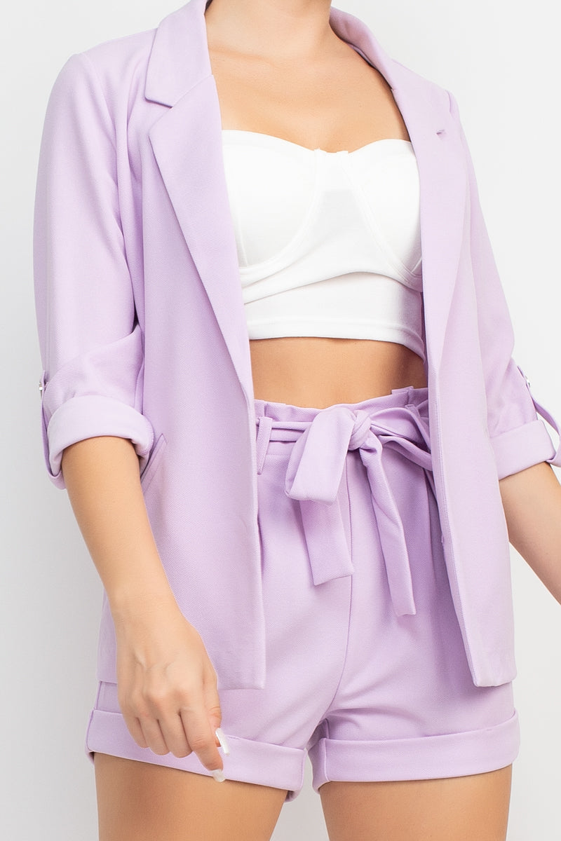 Roll-up Quarter Sleeve Jacket - Body By J'ne