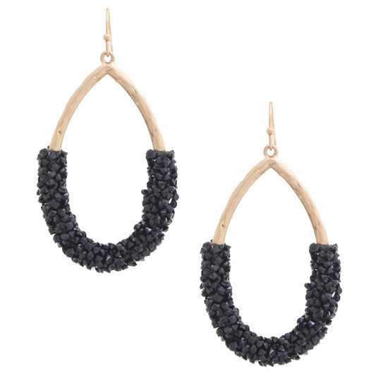 Beaded Teardrop Dangle Earring - Body By J'ne