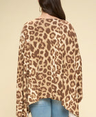 Animal Printed Rayon Span Poncho - Body By J'ne