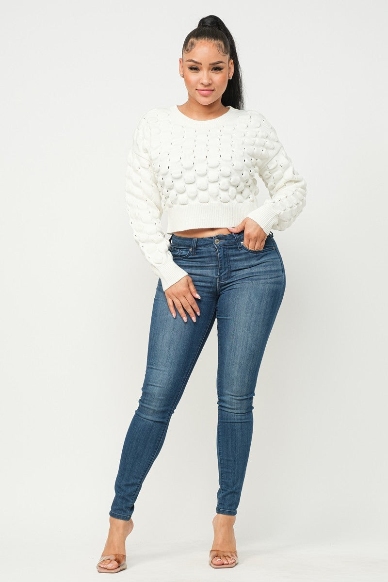 Checker Sweater Top - Body By J'ne