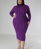 Turtle Neck Stretch Dress - Body By J'ne