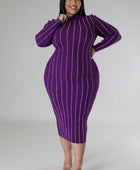 Turtle Neck Stretch Dress - Body By J'ne