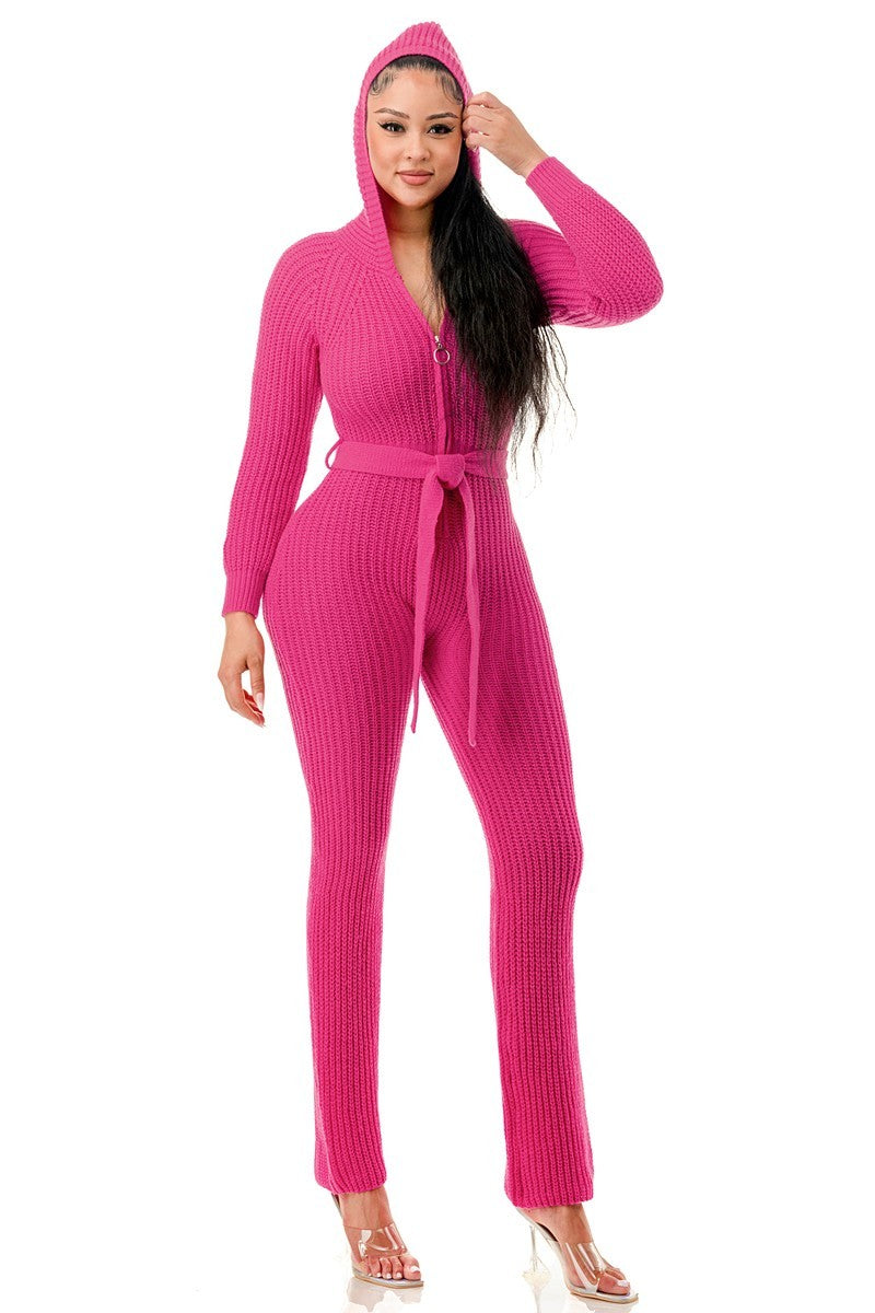 Monroe Hooded Jumpsuit - Body By J'ne