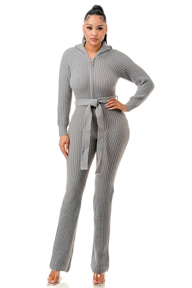 Monroe Hooded Jumpsuit - Body By J'ne