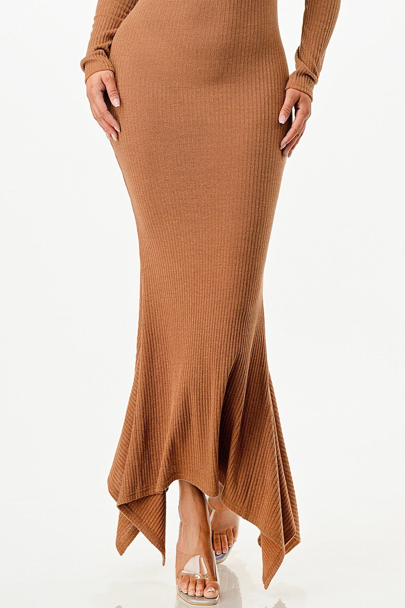 Soft Faux Wool Long Dress - Body By J'ne
