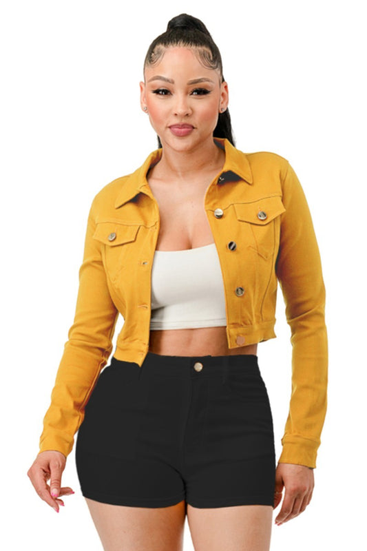 Super Stretchy Cropped Jacket - Body By J'ne