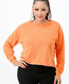 Washed French Terry Cropped Sweatshirts - Body By J'ne