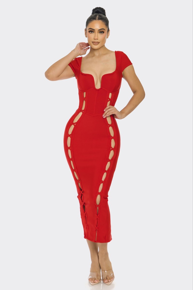 Bandage Midi Dress - Body By J'ne