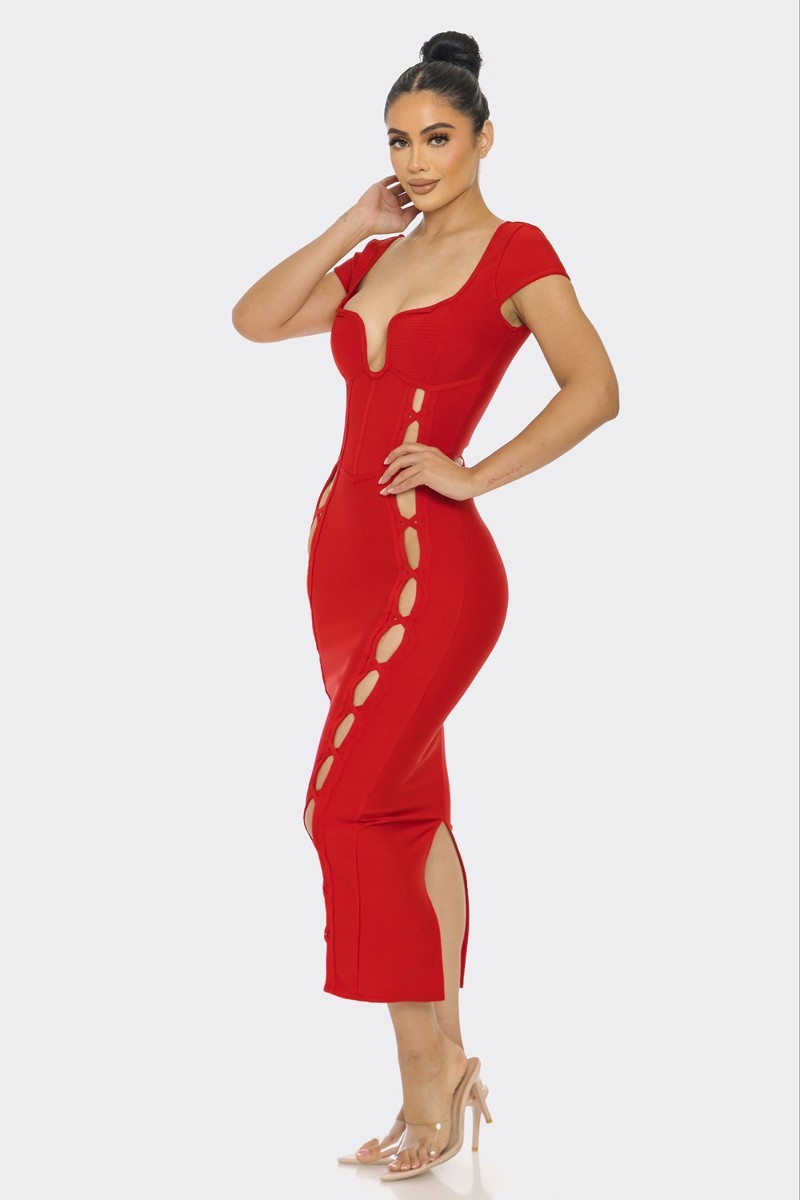 Bandage Midi Dress - Body By J'ne