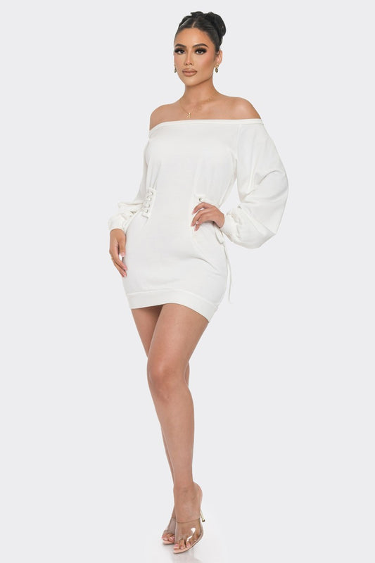 Off Shoulder Mini Dress - Body By J'ne