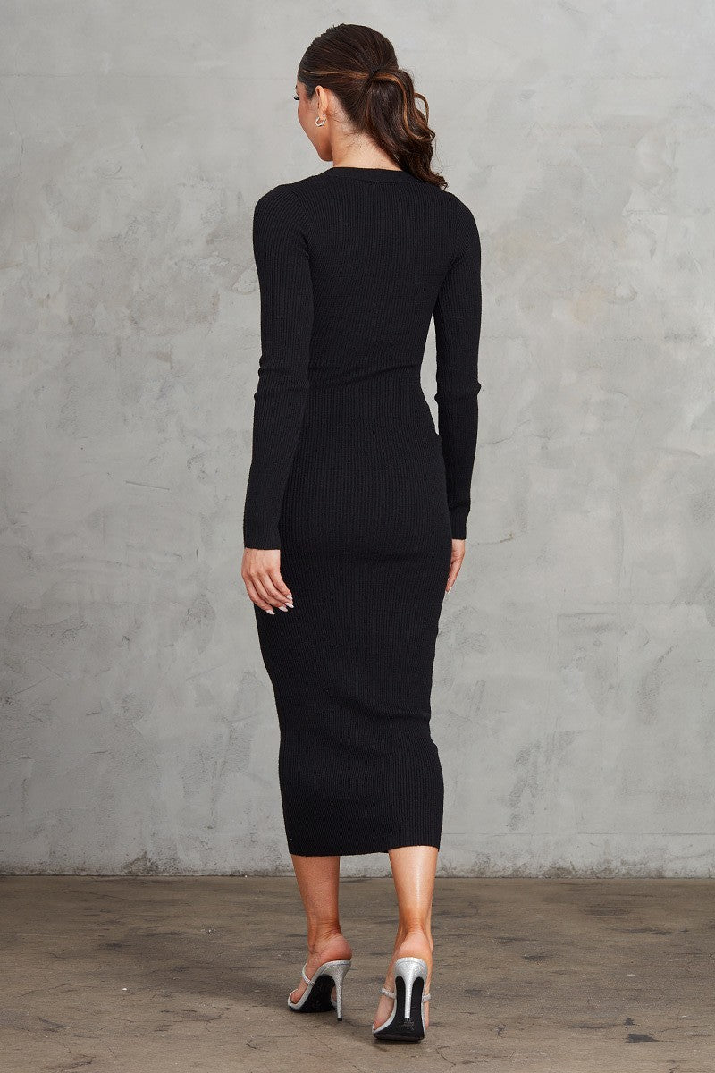 Ribbed Midi Dress - Body By J'ne