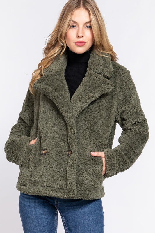 Faux Fur Sherpa Jacket - Body By J'ne